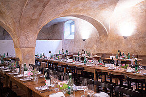 Tafeln für die Tafel im Schloss Eggenberg