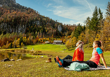 Wandern am Laudachsee, Picknick, © TVB Traunsee-Almtal/brainpark.traunsee