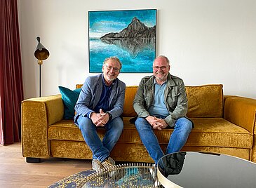 Wolfgang Gröller gemeinsam mit Stephan Unterberger