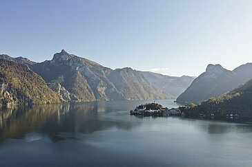 Blick auf den Traunsee von Gmunden