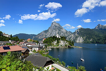 Ausblick Johannesberg, im Hintergrund der Traunstein, (c) Brainpark Traunsee