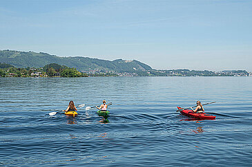 Kajak fahren am Traunsee