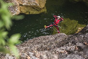 Canyoning, © SalzburgerLand Tourismus, Michael Groessinger