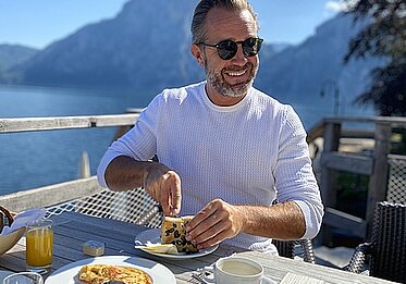 Frühstück auf der Terrasse