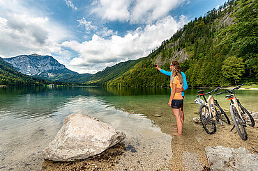 Radfahren Langbathsee, © TVB Traunsee-Almtal/brainpark.traunsee