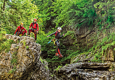 Canyoning, © SalzburgerLand Tourismus, Michael Groessinger